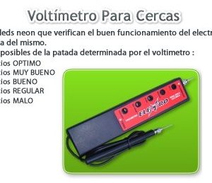 VOLTIMETRO PARA ALAMBRADOS ELECTRO