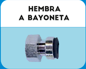 HEMBRA A BAYONETA 1/4 NIQUELADA