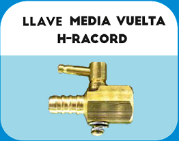 LLAVE 1/2 VUELTA H-RACORD 1/8 X 1/4