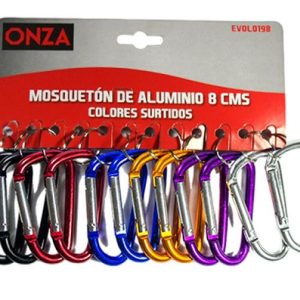 MOSQUETON DE 8cm COLOR X U