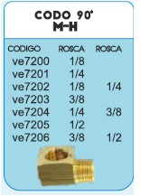 CODO 90  H - M 3/8