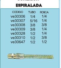 CONEXION ESPIRALADA 1/2 X 3/8