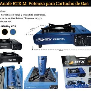 Anafe Btx M.Potenza Color Azul p/cartucho de Gas