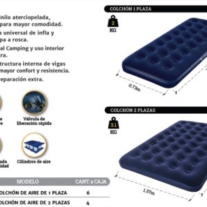 Almohada Rectangular de Camping