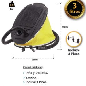 Inflador Larpue Mod Fuelle 3 litros