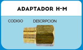 ADAPTADOR M16-1.50 X H 3/8 BSPT