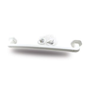 TOALLERO BARRAL 40 CM BLANCO MEDIO GIRO PVC