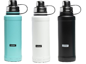 BOTELLA DE HIDRATACION 800ML FRIO/CALOR ACERO INOXIDABLE COLOR BLANCO