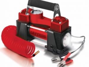COMPRESOR MET. DOBLE PISTON C/LED Y BOLSO