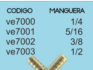 CRUZ P/MANGUERA 3/8 4 LADOS