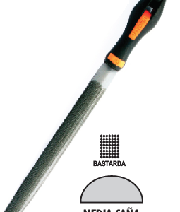 LIMA PLENA Media Cana Bastarda 10cms C/cabo y funda (caja x6u) U