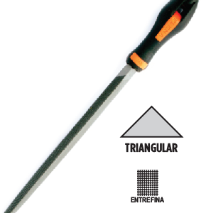 LIMA PLENA Triang, Entref,10cms C/cabo y funda