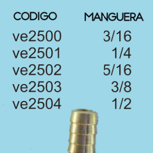 TEE MANGUERA 1/2