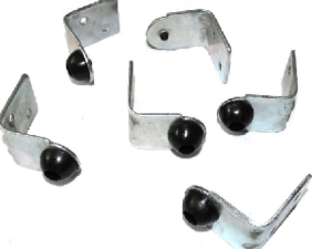 TOPE CORTINA METALICO C/PUNTERA PVC (BULTO X 100u)