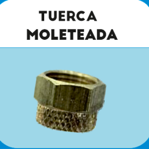 TUERCA MOLETEADA P/CANO PLASTICO 1/4