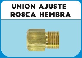 UNION AJUSTE M.X GAS H.3/16 X 1/8