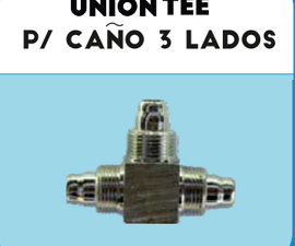UNION TEE P/CANO PLASTICO 12M