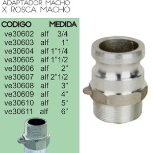 ADAP. MACHO - ROSCA MACHO 3/4"