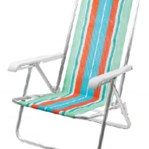 Reposera "MOR" playera de aluminio plegable 4 posiciones