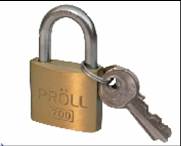 CANDADO PROLL 700 BRONCE 50mm (caja x6u)