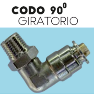 CODO 90 GIRATORIO 3/8 X 3/8