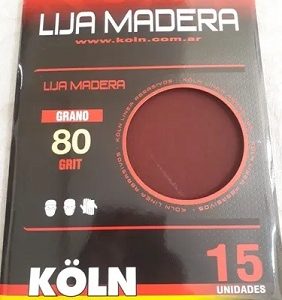 LIJA MADERA  Koln  grano  80  (paq. x15u)